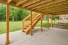 Full patio under deck