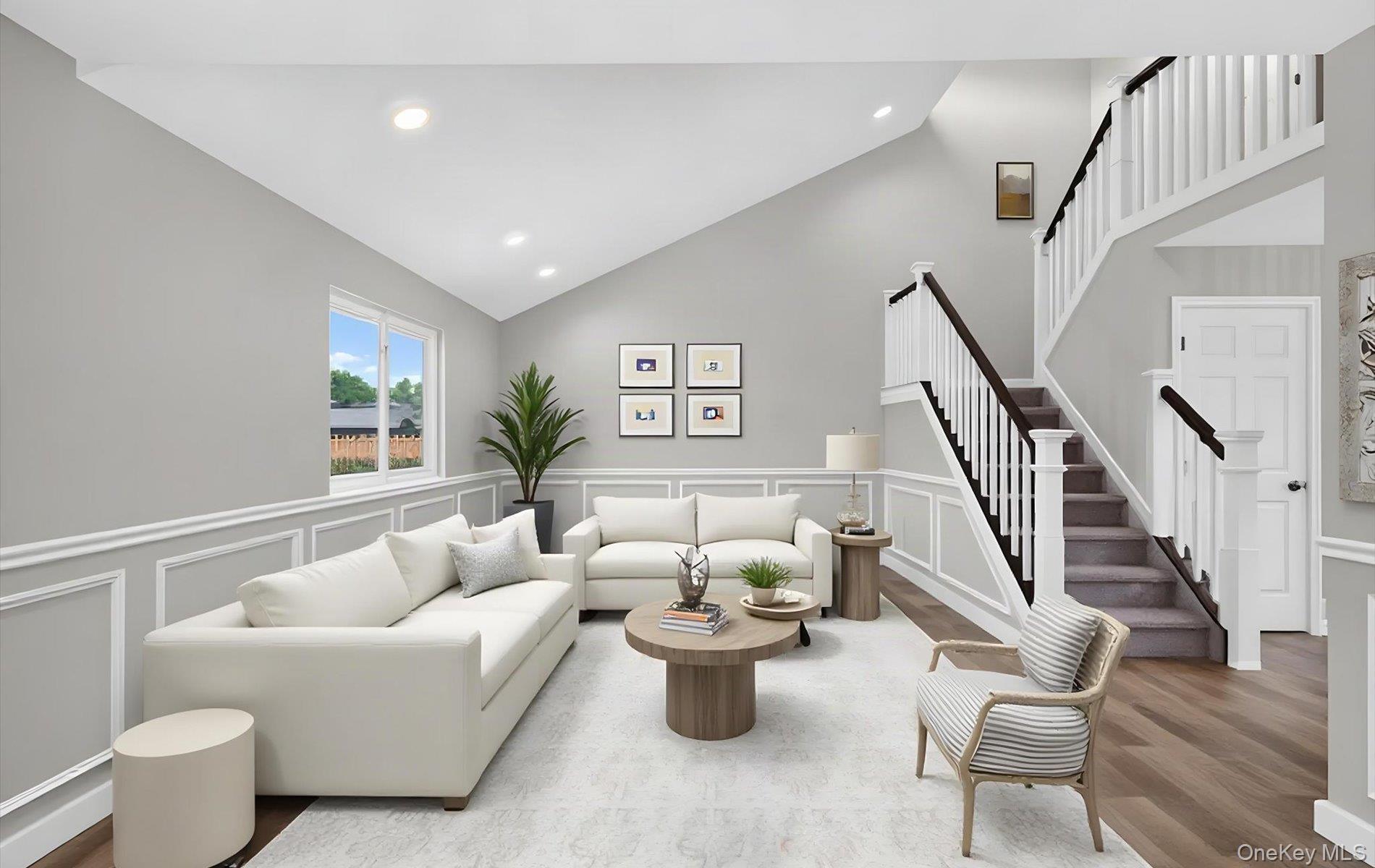 Virtually Staged Living Room