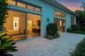 Large rear patio with recent travertine renovation to enjoy the views