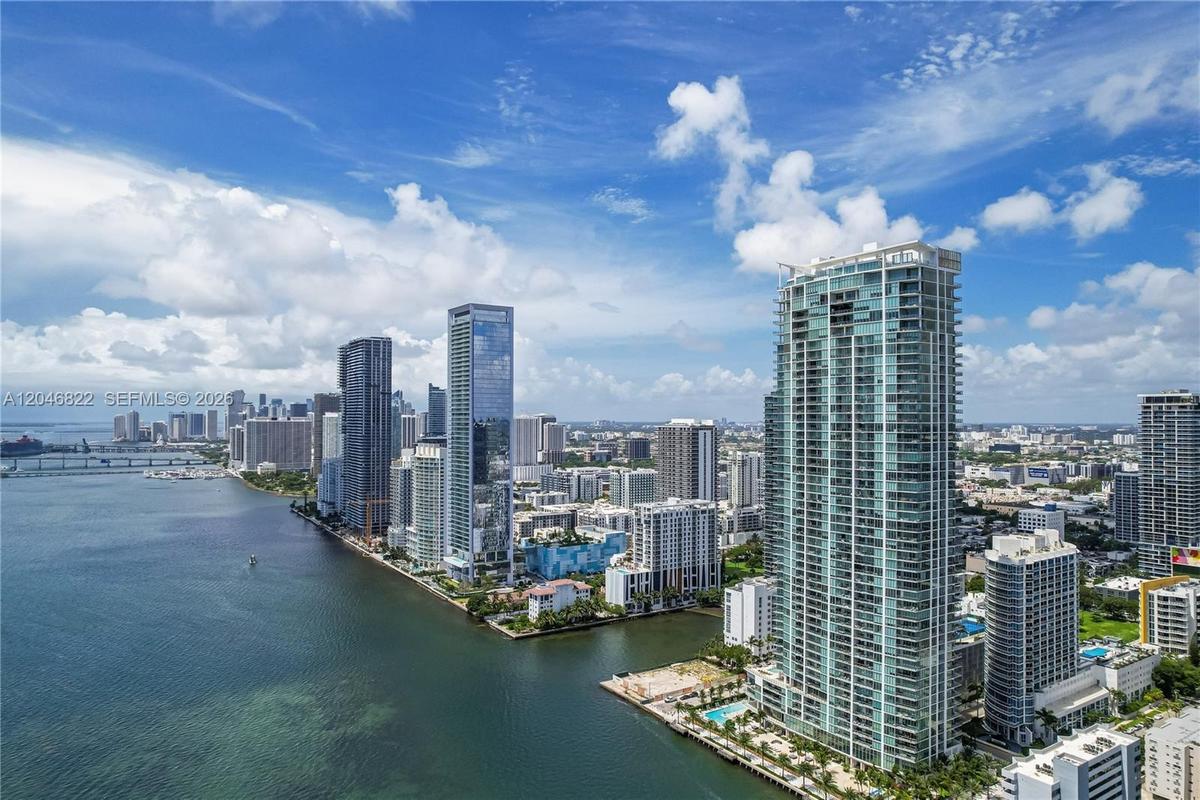 Direct Biscayne Bay and island views from the terrace