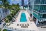 Zero-entry resort pool overlooking Biscayne Bay