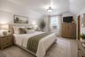 Bedroom staged