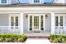 Classic French doors complementing the timeless Coastal Colonial Architecture