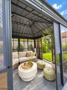Gazebo patio sitting area