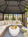 Gazebo patio sitting area