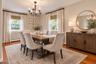 virtually staged dining room
