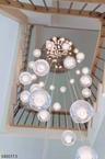 Chandelier stair tower