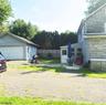 back of home between garage