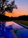 Pool at sunset