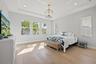 Main Bedroom with Coffered Ceiling, Custom Lighting