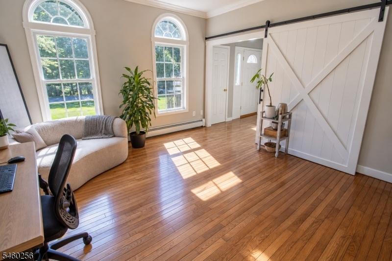 Sitting Room with Custom Door