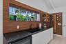 Custom woodwork and wine rack