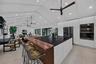 From kitchen into living area
