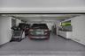 Two car garage with epoxy floor