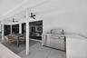 Covered Outdoor kitchen and dining
