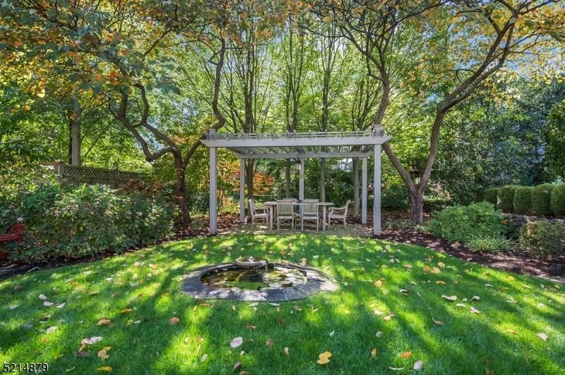 pergola and fountain