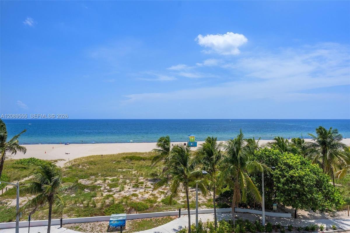 View east to the Atlantic from the fourth-floor terrace.
