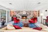 Crackling fireplace