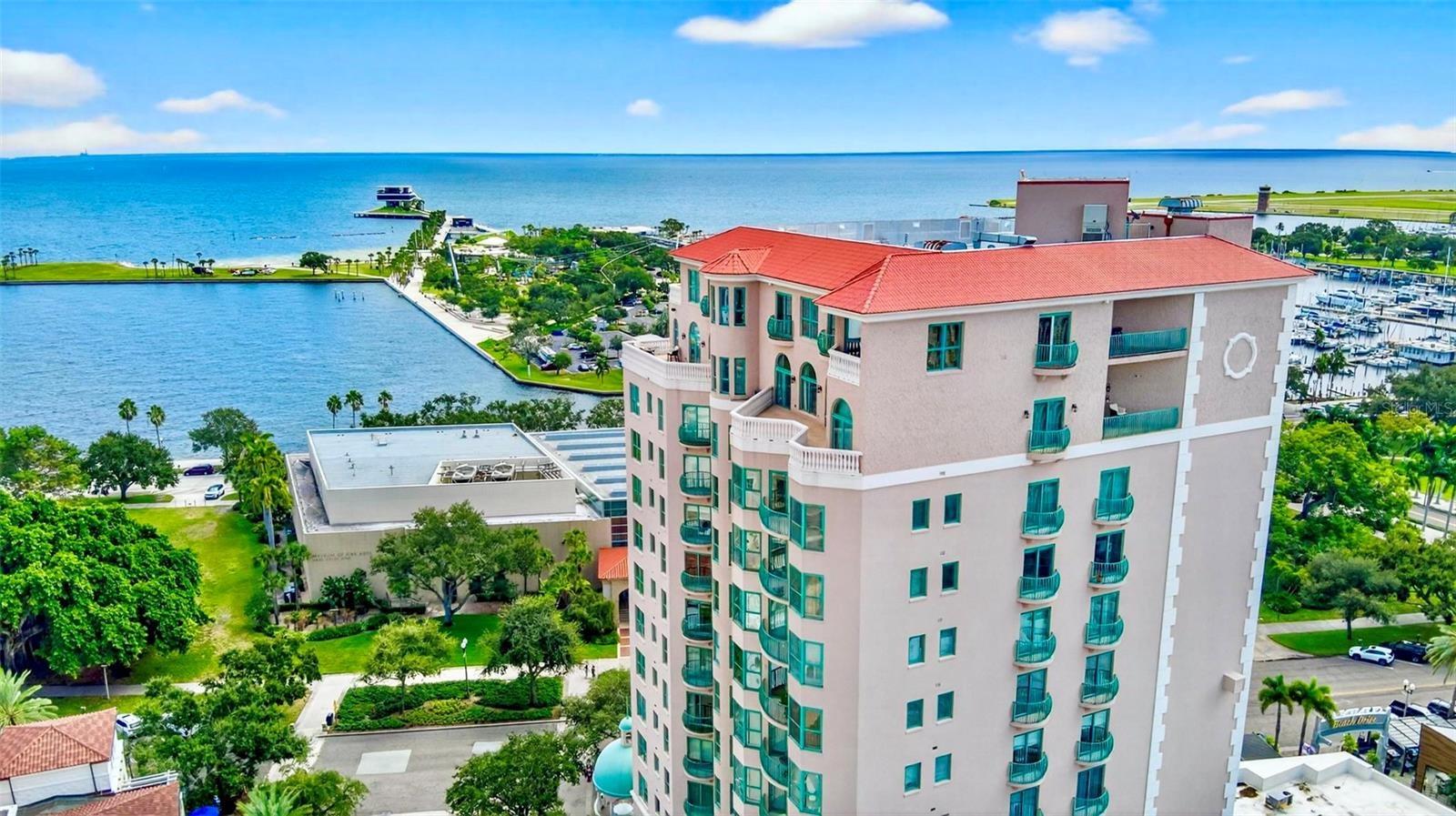 Aerial Cloisters on Beach Drive