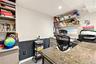 Custom built-in desk with granite countertop