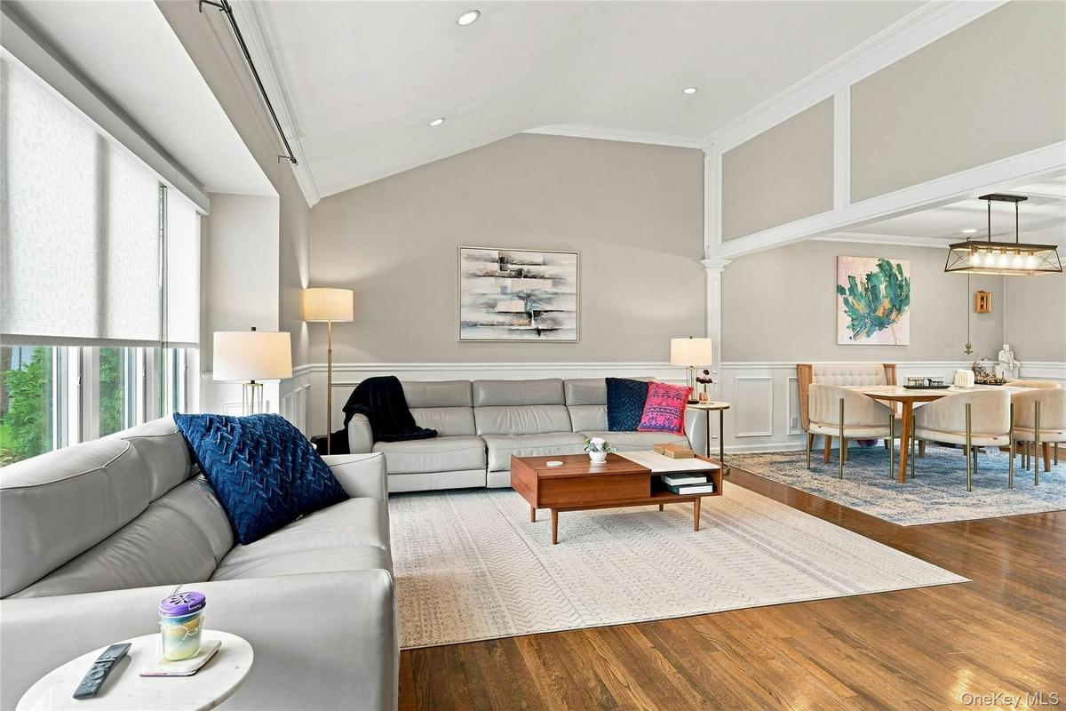 Beautiful open space with refinished hardwood floors