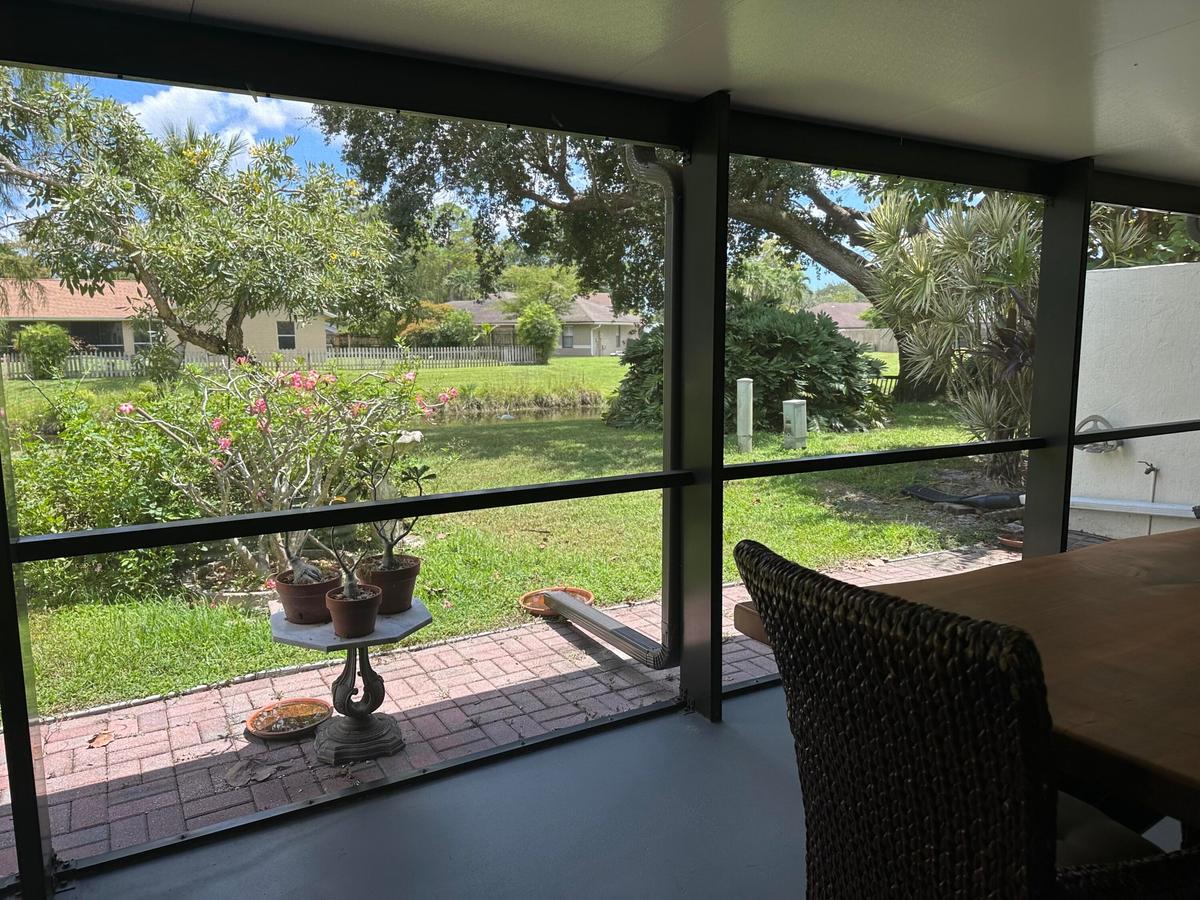 REAR VIEW FROM PATIO
