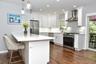 Kitchen with Slider To Deck