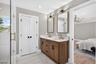 Primary bathroom dual sinks