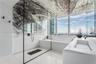 Dramatic Viola Marble on Ceilings and in Shower