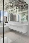 Custom Viola Marble Ceiling and Plaster trough sink