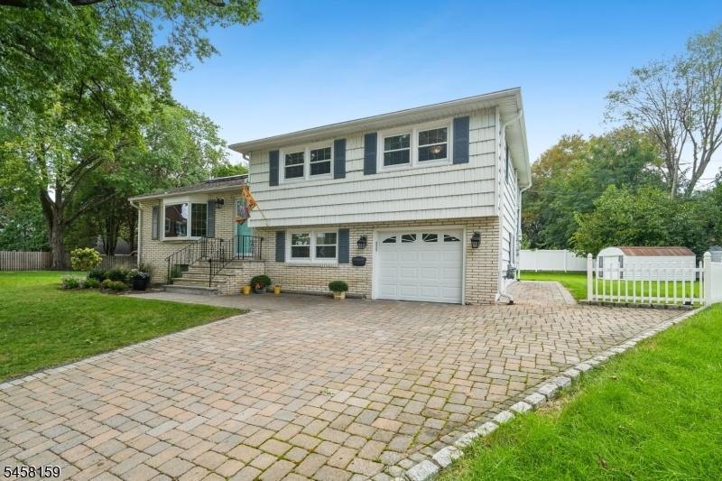 Extra long paver driveway