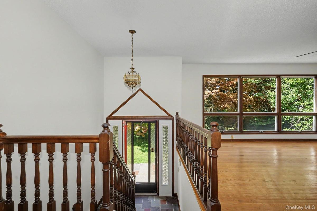 Entryway leading up from the front door