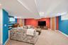 Basement virtually staged