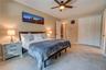 Each guest suite also has a closet. Notice that, just like in the primary home, there is porcelain tile throughout the home.