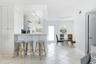 Open kitchen with counter