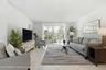 Lovely views of gardens from this open floor plan condominium in sought after complex
