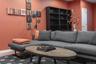 Finished basement w/seating