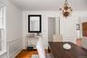 From dining room door to kitchen