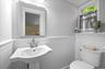 Half bath in Office/den with possibility to add a shower.