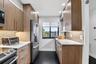 Long kitchen view