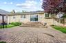 Backyard with paved patio
