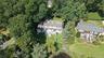 Aerial view of the waterfront property