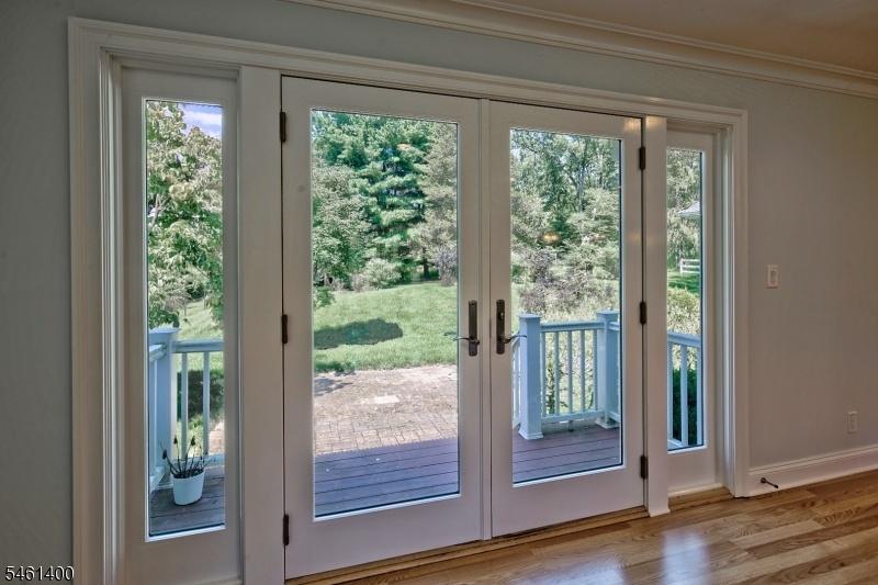 French doors to the back patio