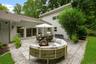 Blue stone patio