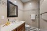 Full bathroom in loft space