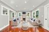 living room virtually staged
