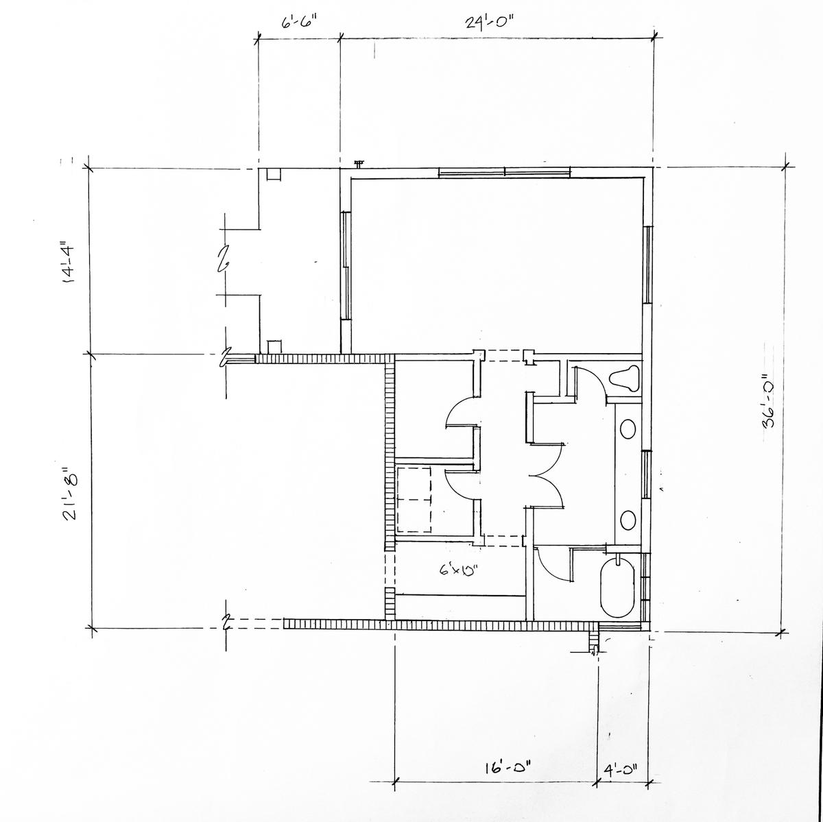 Plenty of space for the addition of a 4th bedroom suite at the northest corner of home
