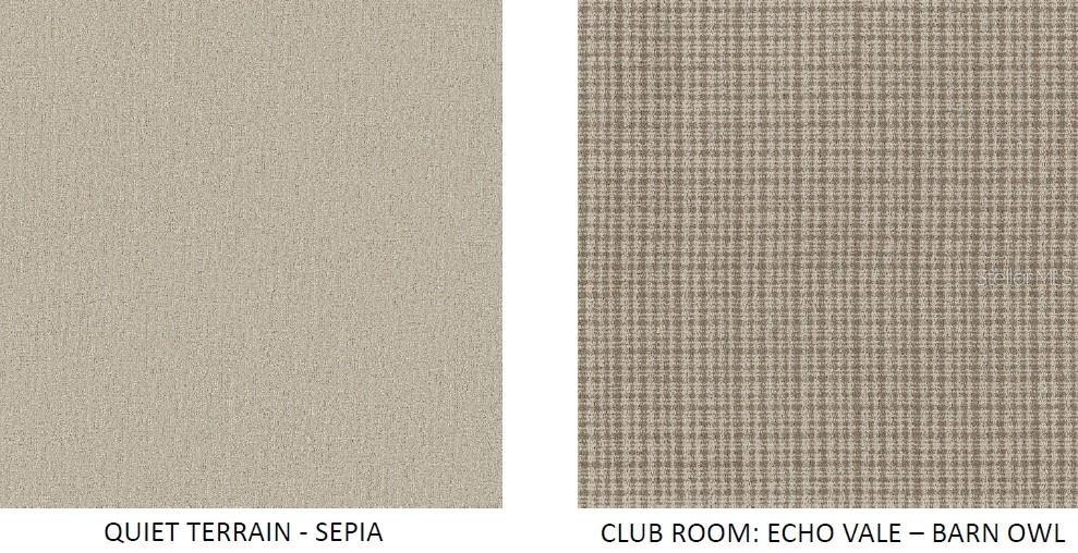 Selected carpet options