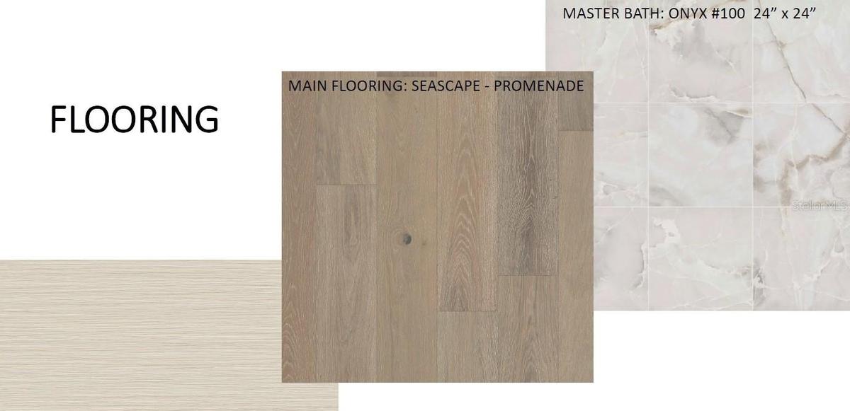 Selected flooring options