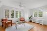 Sun filled sitting room off of primary bedroom